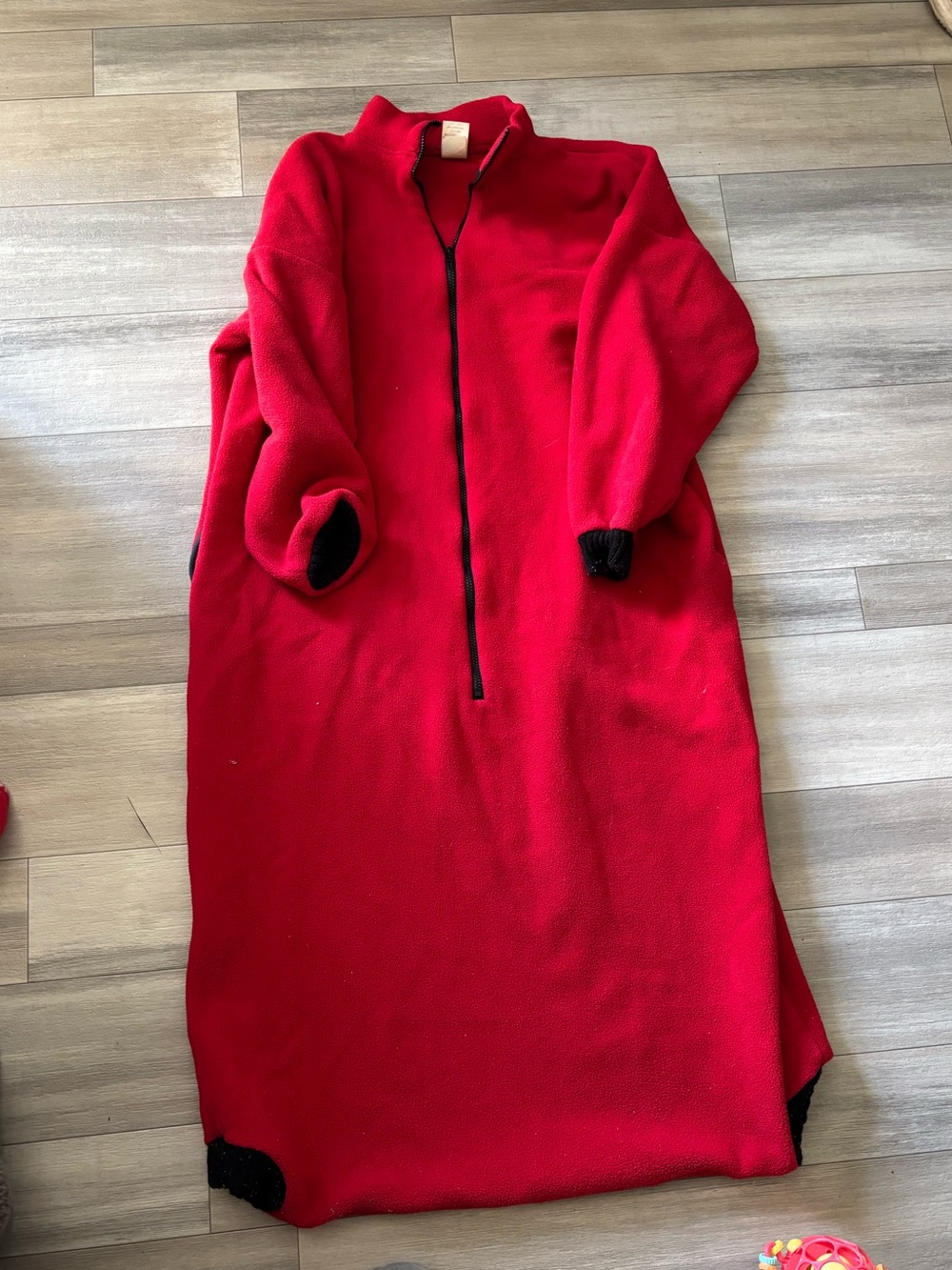 VTG 90s Lands End Polartec Fleece Sleep Sack Unisex OSFM Flying Squirrel Suit Re